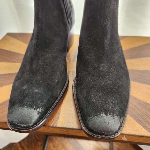 Sam Edelman Womens Size 8.5M Bronson Black Suede Chelsea Ankle Booties Boots NEW - Picture 4 of 14